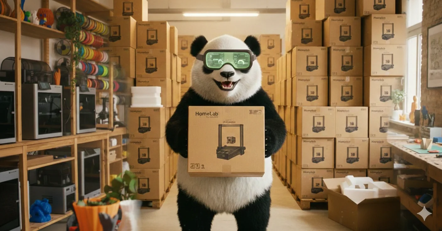 Panda with 3D Printer